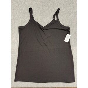Torrid Super Soft Rib V-Neck Icon Cami Deep Black 3 3X 22-24 41890304